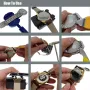 147pcs Watch Repair Tool Kit Watch Link Pin Remover Shell Opener Spring Bar Remover Clock Battery Replacement Strap Needle Set Accessor