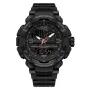 SANDA Men's Dual Display Sports Digital Watches Alarm Clock Day Weeks Multi-functional Luminous Wrist Watch