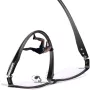 Anti-blue Light Ultra-light Mens Business Half Rimless Reading Glasses Metal Rectangular Presbyopia Glasses Classic Readers