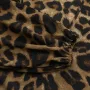 ZANZEA Women Plus Size Leopard Print Long Dress V-Neck Puff Sleeve Lace-Up Maxi Dress For Women