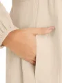 ZANZEA Plus Size Women Long Dress Solid Color V-neck Long Sleeve Causal Maxi Dress