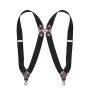 Stylish Elastic Formal Men's Suspenders with Side Clips Adjustable Length Back Braces Trouser Strap Belt for Daily Wear Casual Outfits Vacations Work