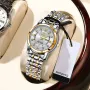 POEDAGAR Women Luxury Quartz Watch Date Dial Analog Fashion Business Casual Wrist Watch Luminous Waterproof Steel Band Lady Watch