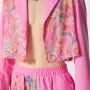 INCERUN Men Two-piece Suits Fashion Floral Print Long Sleeve Blazer & Pants Summer Cool Breathable Party Male Clothing
