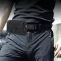 Outdoor 6.5'' Phone Canvas Men Waist Bag Large Capacity Small Portable Coin Key Storage Belt Pack for Travel Camping