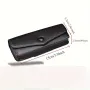 Hasp Reading Glasses Case Hung On the Belt Leather Waistpack Sunglasses Storage Box for Everyday Use