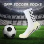 1 Pair Men's Anti-Slip Sport Socks Football Soccer Basketball Tennis Outdoor Grip Cycling Riding Comfortable Non-Slip Design