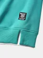 ChArmkpR Mens Contrast Patchwork Crew Neck Casual Loose Pullover Sweatshirts