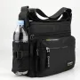 Waterproof Nylon Men Crossbody Bag Large Capacity Multiple Pockets Zipper Shoulder Bag Fashion Casual Outdoor Travel Messenger Bag