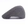 Collrown Men Beret Cap Adjustable Cotton Flat Cap Retro Duck Tongue Cap Warm Forward Cap Driving Hat Newsboy Hats