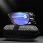 TR90 Folding Reading Glasses with Zipper Case Unisex Portable Lightweight Presbyopic Eyeglasses Readers Eyewear +1.5 ~ 3.5