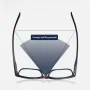 Crystal Reading Glasses, HD Presbyopic Glasses, Eye Protection Anti Fatigue Unisex Comfortable Eyewear Vision Care Diopter
