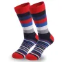 5 Pairs Men's Plus Size Dress Socks Crew Colorful Striped Funny Casual Mid Tube Socks Breathable Elastic Comfortable