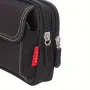 Outdoor 6.5'' Phone Canvas Men Waist Bag Large Capacity Small Portable Coin Key Storage Belt Pack for Travel Camping