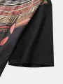 ChArmkpR Mens Ethnic Totem Print Crew Neck Short Sleeve T-Shirts