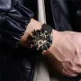 NAVIFORCE Fashion Men Watch Waterproof Luminous Sport Quartz Watch Chronograph Date Wristwatch