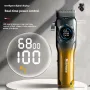 MARSKE Professional Hair Clipper Stainless Steel Blade Sharp Cutting High Power Low Noise LED Digital Display Rechargeable Adjustable