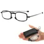 Portable Folding Reading Glasses with Buckle Storage Bag HD Anti-Blue Light Anti-Radiation Glasses Presbyopic Glasses for Women Men