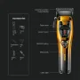VGR V-668 Hair Clipper Kit 2500mAh Battery Vector Motor 8000~11000RPM Adjustable Taper Lever USB Rechargeable Ceramic DLC Blades for Men