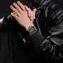 NAVIFORCE Men's Luxury Quartz Watch Waterproof Silicone Strap High Quality Sport Wristwatch for Active Lifestyle