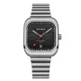 CURREN 36MM Large Dial Fashion Square Men's Quartz Watch Waterproof Luminous Calendar Clock Stainless Steel Business Casual Wristwatch