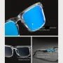 KDEAM Fashion Square Polarized Sunglasses Colorful Lenses UV400 Sports Sun Glasses for Outdoor Travel Driving Fishing