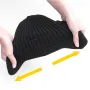 Collrown Men Winter Knitted Hat Outdoor Cycling Ear Protection Warmth Peaked Cap Riding Thick Earmuffs Beanie Hats
