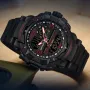 SANDA Men's Dual Display Sports Digital Watches Alarm Clock Day Weeks Multi-functional Luminous Wrist Watch