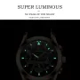 POEDAGAR Men Watches Waterproof Luminous Calendar Quartz Watch Stainless Steel Leather Watch Fashion Luxury Business Wristwatch