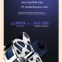 Máy sấy tóc công suất 2000W, điều chỉnh nhiệt độ 5 mức, công tắc kép với vòi phun xoay, máy sấy tóc gia đình 220~240V