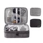 Three Layer Large Capacity Storage Bag Digital Organizer Multifunctional Earphone Charger Data Cable Digital Product Business Trip Portable Handbag