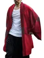 Men Vintage Obscure Check Pocket Loose Cardigan Shirts