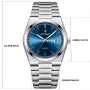 POEDAGAR Luxury Men Quartz Watch Waterproof Luminous Sport Watches Date Week Stainless Steel Male Wristwatch