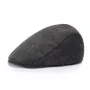 Collrown Men Beret Cap Adjustable Cotton Flat Cap Retro Duck Tongue Cap Warm Forward Cap Driving Hat Newsboy Hats
