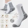 1 Pair Men's Anti-Slip Sport Socks Football Soccer Basketball Tennis Outdoor Grip Cycling Riding Comfortable Non-Slip Design