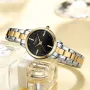 CURREN Luxury Brand Elegant Simple Rhinestone Quartz Watch Waterproof Stainless Steel Strap Gold Wristwatch