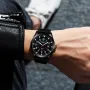 BIDEN 12/24Hours Scale Calendar Quartz Watch Outdoor Sports Luminous Waterproof Nylon Strap Men Wrist Watches