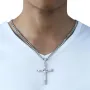 Cross Pendant Necklaces For Men Women Golden Silvery Stainless Steel Charm Chain Male Hip Hop Jewelry
