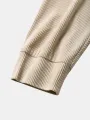 ChArmkpR Mens Pullover Hoodies Two Tone Patchwork Stand Collar Corduroy Pullover Sweatshirts