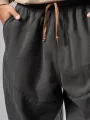 ChArmkpR Mens Loose Drawstring Waist Sweatpants With Pocket Solid Casual Pants
