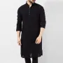 INCERUN Men's Pakistan Kurta Kaftan Long Sleeve Pajama Ethnic Dress Shirt Blouse Tops