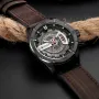 CURREN Men Classic Sports Quartz Watch Large Dial Fashion Casual Watches Waterproof Watch with Calendar, Luminous Hands