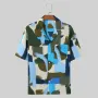 INCERUN Men Shirt Stylish Color Block Print Short Sleeve Shirt Summer Fashion Daily Cool Lapel Top Shirts Male Clothing