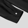 Camisas de ocio transpirables con un solo bolsillo y parches en contraste para hombre