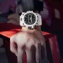 SANDA Men's Waterproof Sport Watch Fashion Big Dial Quartz Watches Dual Display Wrist Watch