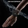 SMAEL Men's Sports LED Luminous Digital Watch Multifunctional Waterproof Comfortable TPU Strap Electronic Watch