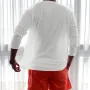 INCERUN Mens Ruched Textured Long-Sleeve T-Shirt Comfortable Quick Dry Crew Neck Top for Male S-5XL