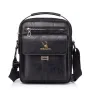 WEIXIER PU Leather Men's Messenger Bag Trend Retro Business Men's Shoulder Bag Waterproof Carry-on Bag Crossbody Bag Men's Backpack