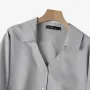 ZANZEA Women's Blouse Commute New Fashion Lantern Sleeve V-Neck Lapel Solid Office Top Shirt