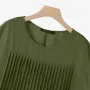 ZANZEA Women Short Sleeve Pleated Party Long Dress Casual Loose Sundress Maxi Dress with Pockets